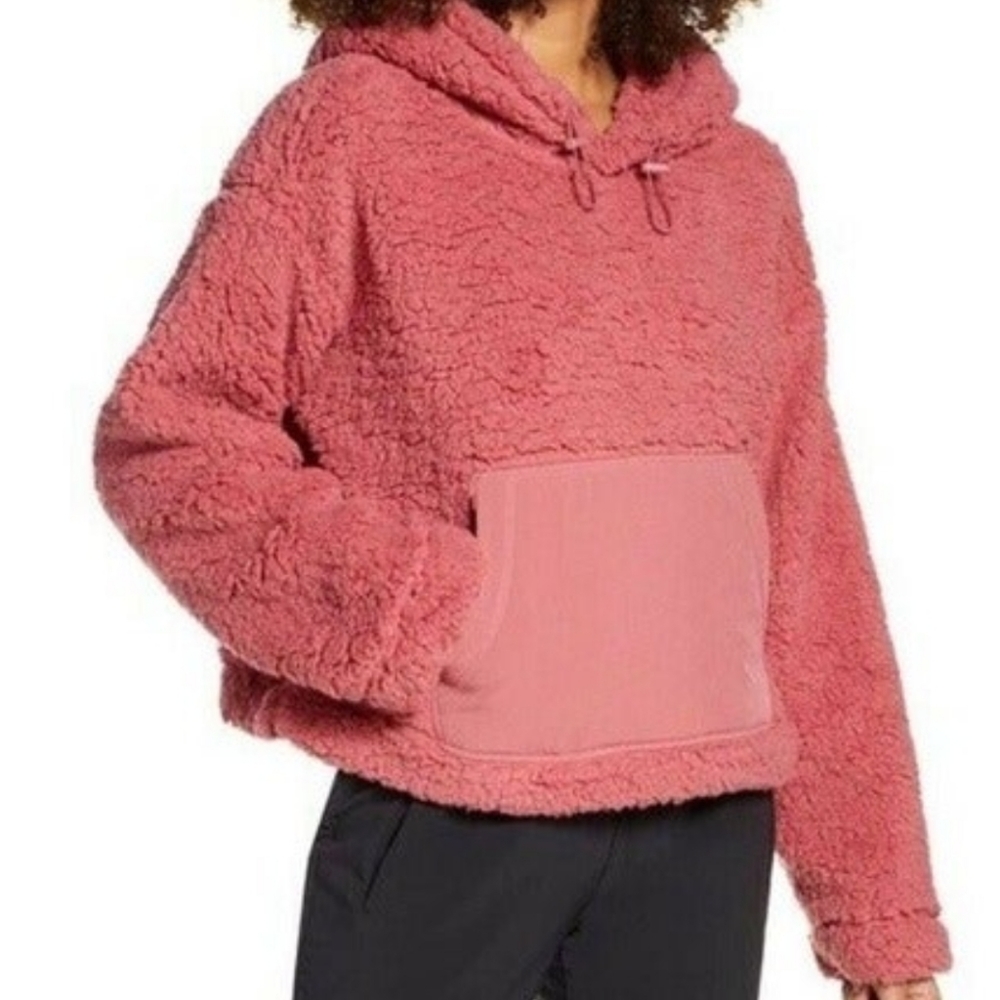 NWT Zella Faux Shearling Hoodie